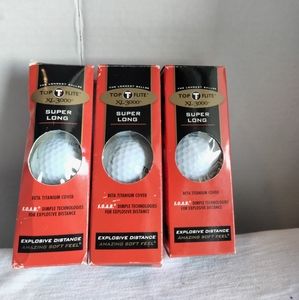 Top Flite XL 3000 Super Long 9 White Golf Balls Spalding - NEW